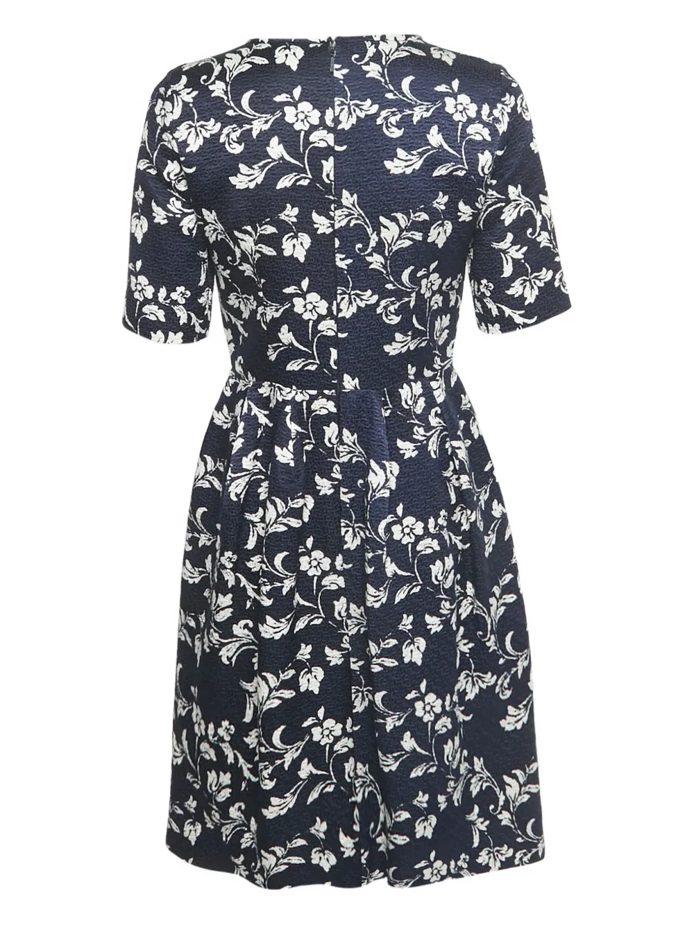 Carolina Herrera Vintage short-sleeve dress - Blauw