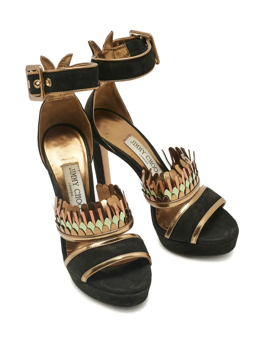 Jimmy Choo Pre-Owned Kathleen ankle-strap sandals - Zwart