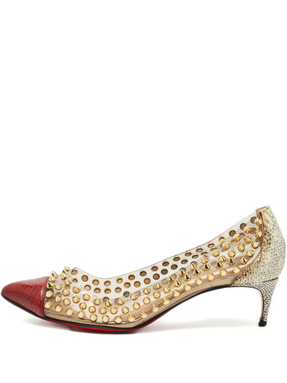 Christian Louboutin Pre-Owned studded pumps - Rot