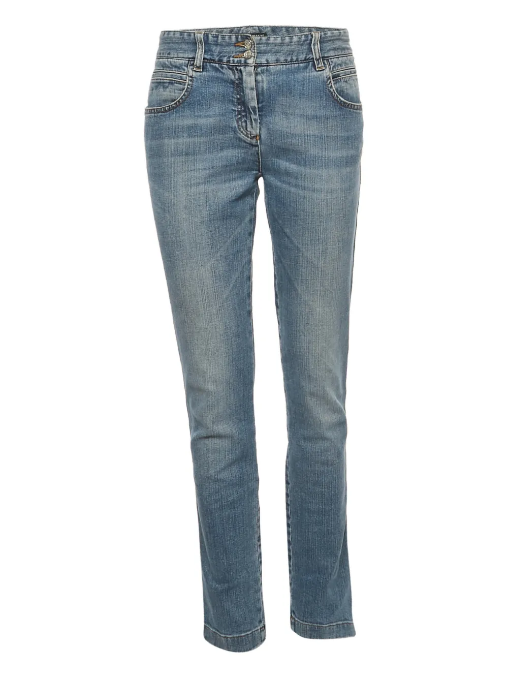 Dolce & Gabbana Pre-Owned Jeans con effetto schiarito - Blu