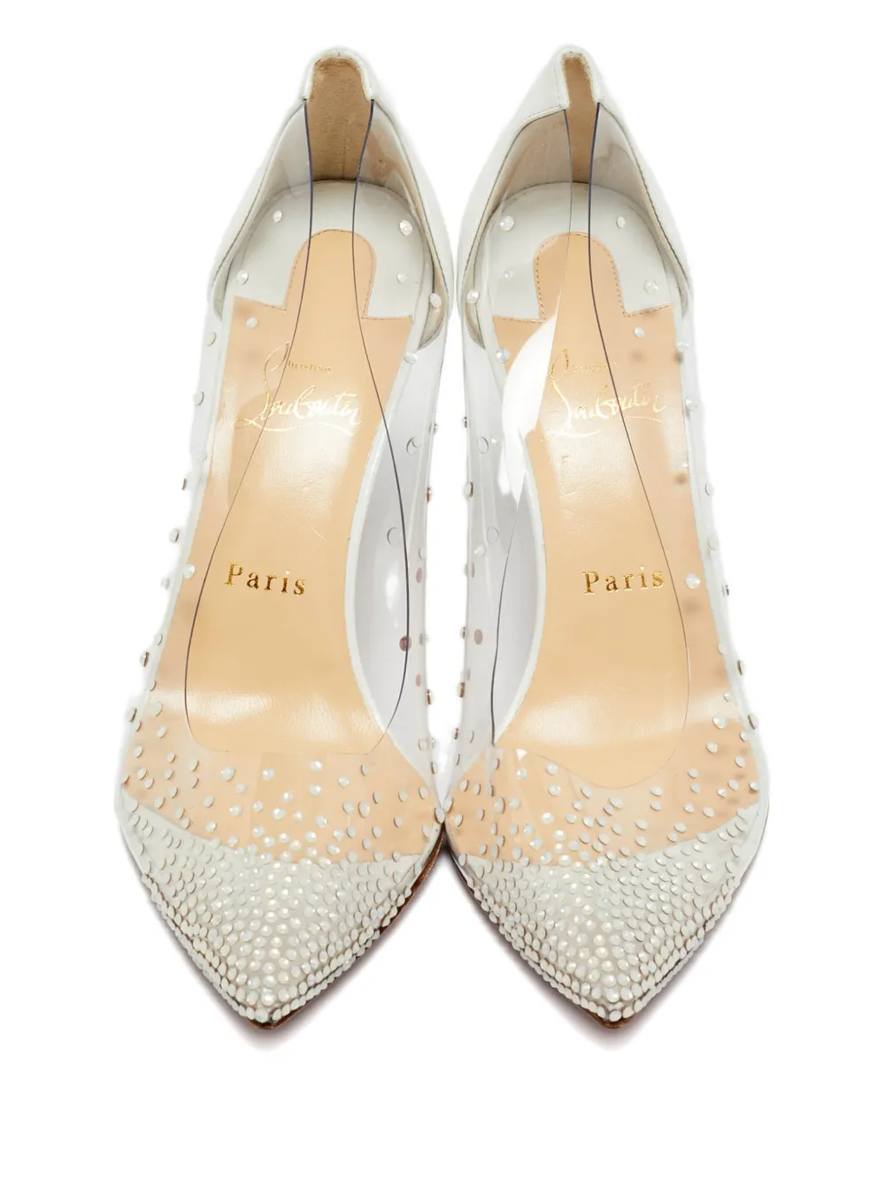 Christian Louboutin Pre-Owned strass pumps - Wit