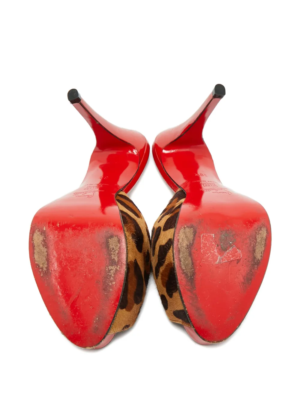 Christian Louboutin Pre-Owned calf Hair heeled sandals - Bruin