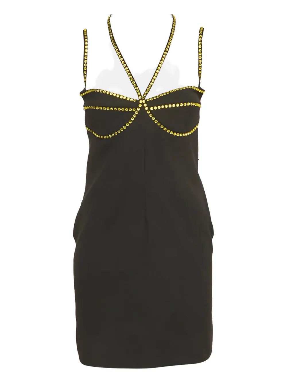 The Attico studded mini dress - Nero