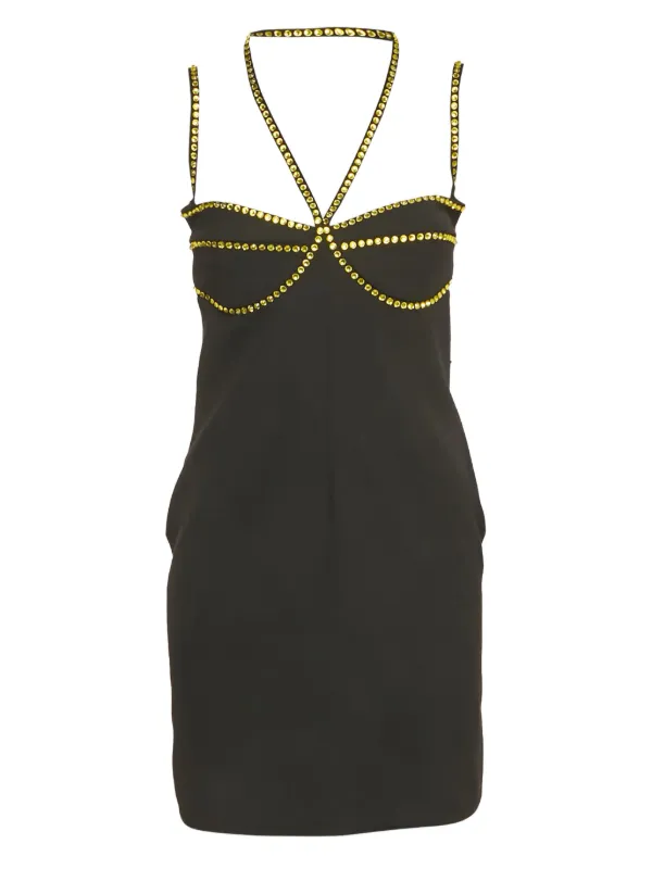 hair accessories for black dress Step Up The Shine Studded Rhinestone Mini Dress main image 1