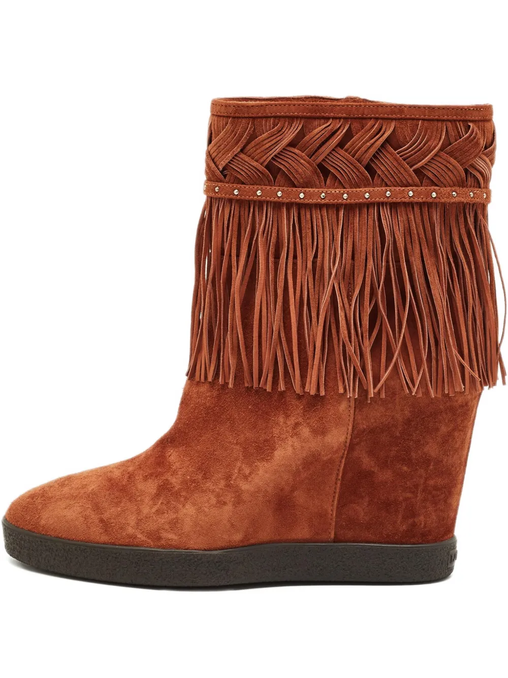 Le Silla fringed suede boots - Marrone