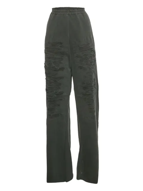 Maison Martin Margiela Pre-Owned pantalones con efecto envejecido