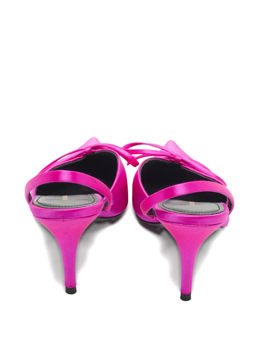 Balenciaga Pre-Owned Knife bow-detail slingback heeled pump - Roze