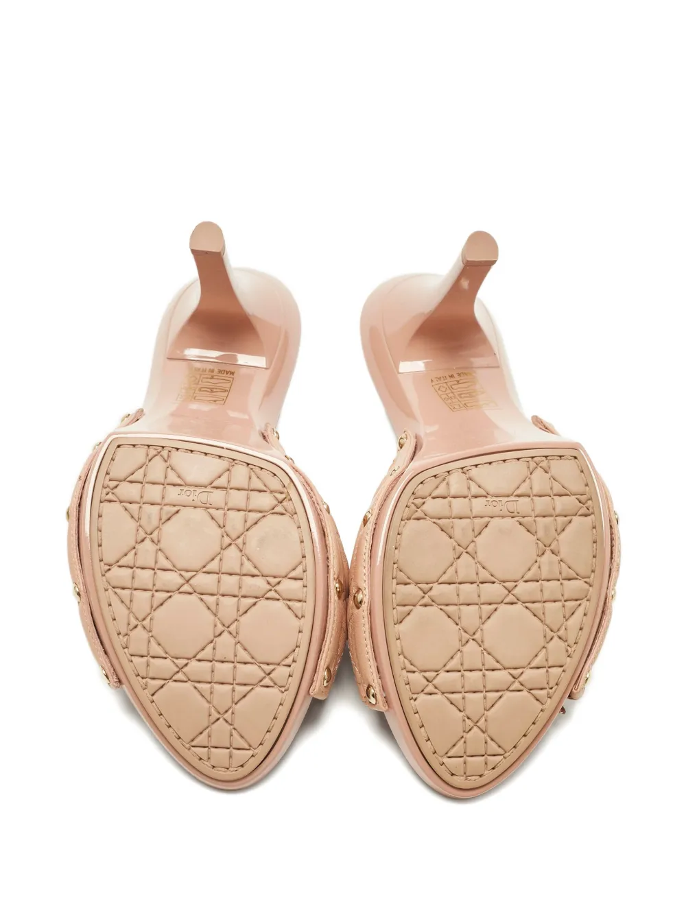 Christian Dior Pre-Owned bow-detail heeled sandals - Roze