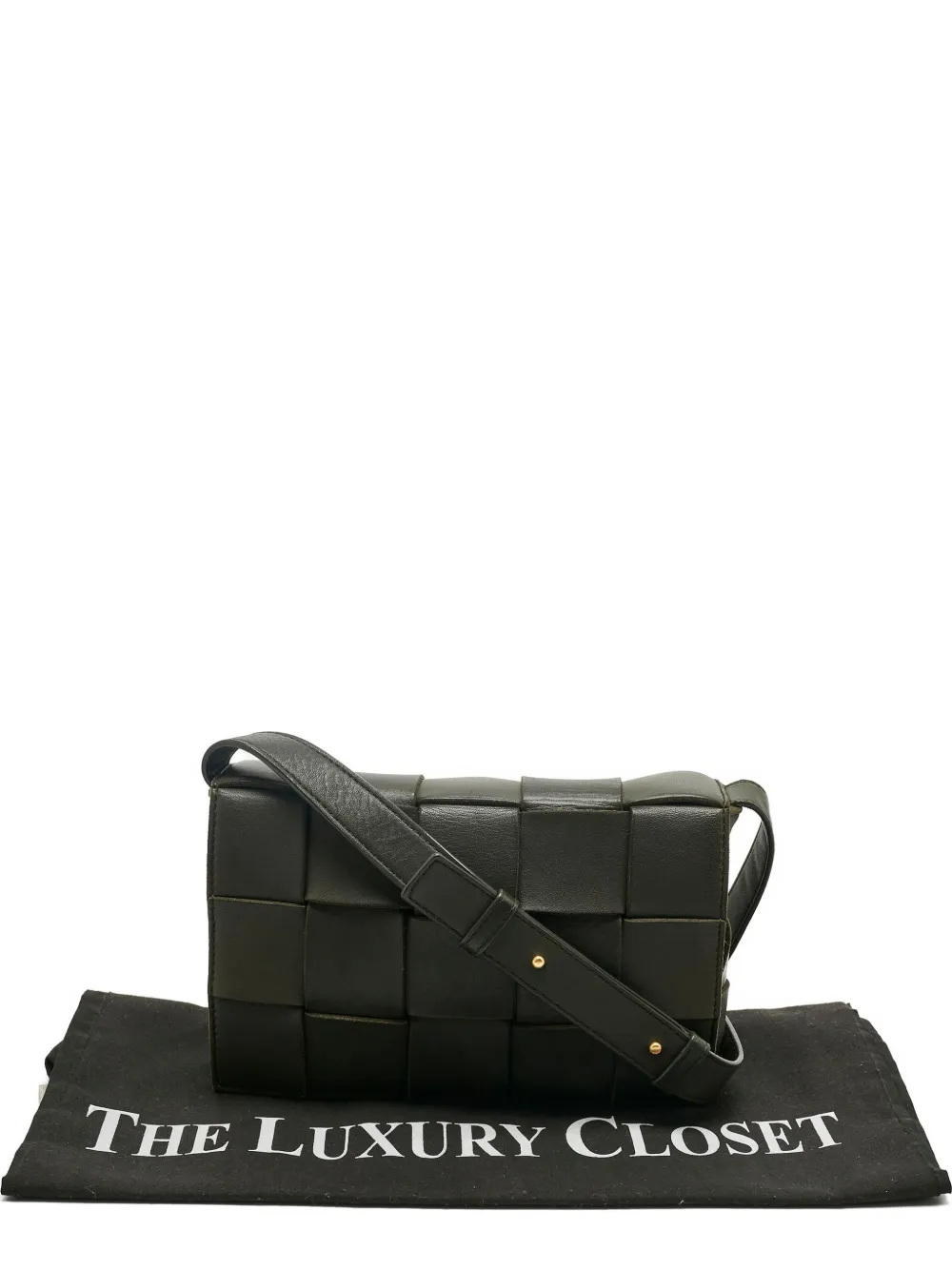 Bottega Veneta Pre-Owned Cassette woven-leather shoulder bag - Verde