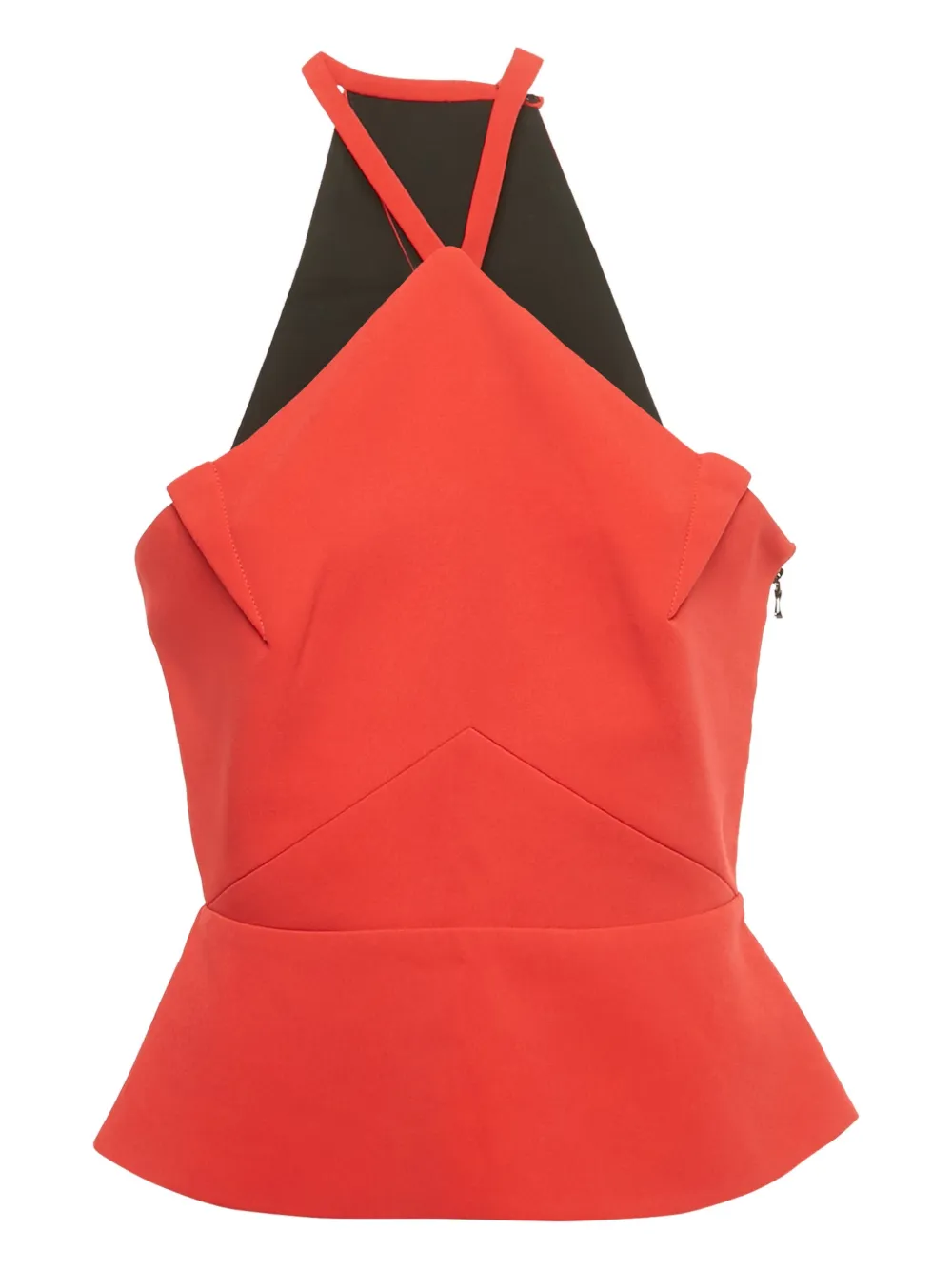 Roland Mouret sleeveless peplum top - Rosso