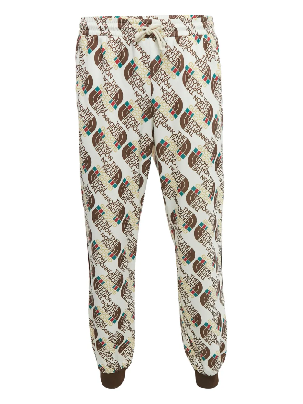 Gucci Pre-Owned x The North Face logo-print track pants - Toni neutri