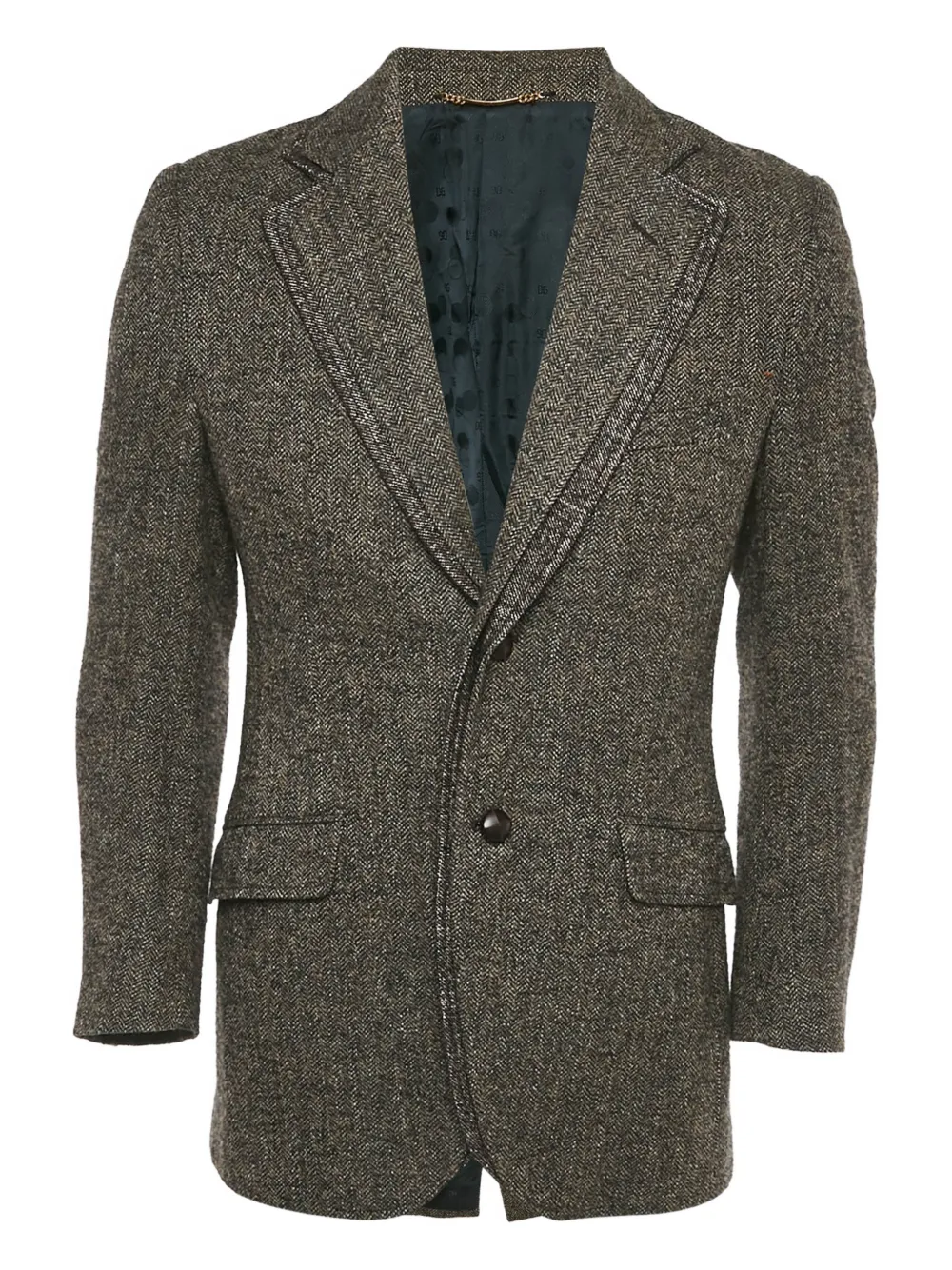 Dolce & Gabbana Pre-Owned patterned single-breasted blazer | Brown | Image 1