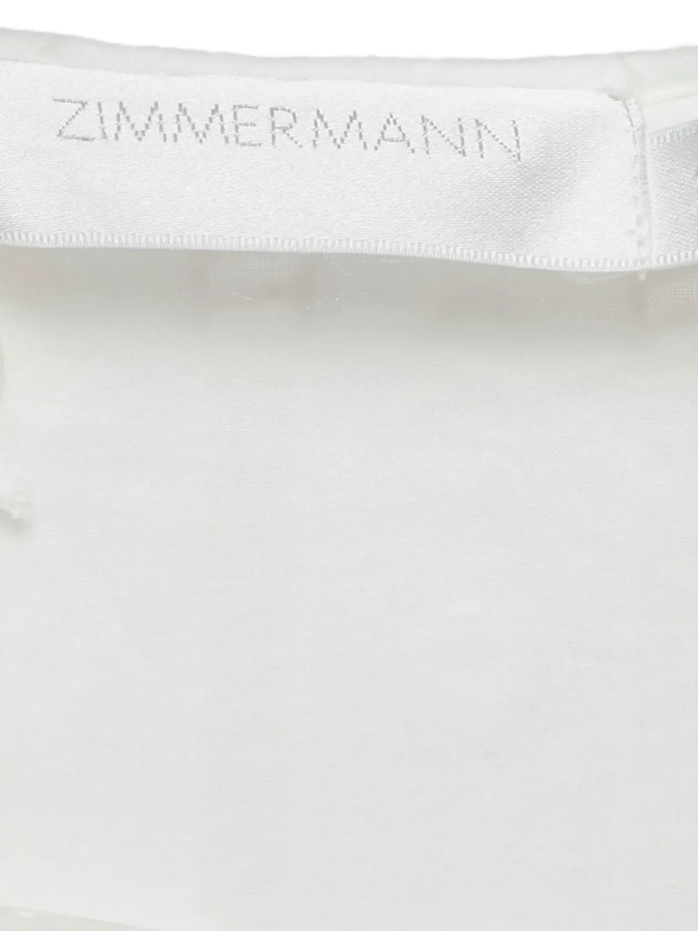ZIMMERMANN Pre-owned Cotton Mini Dress In White