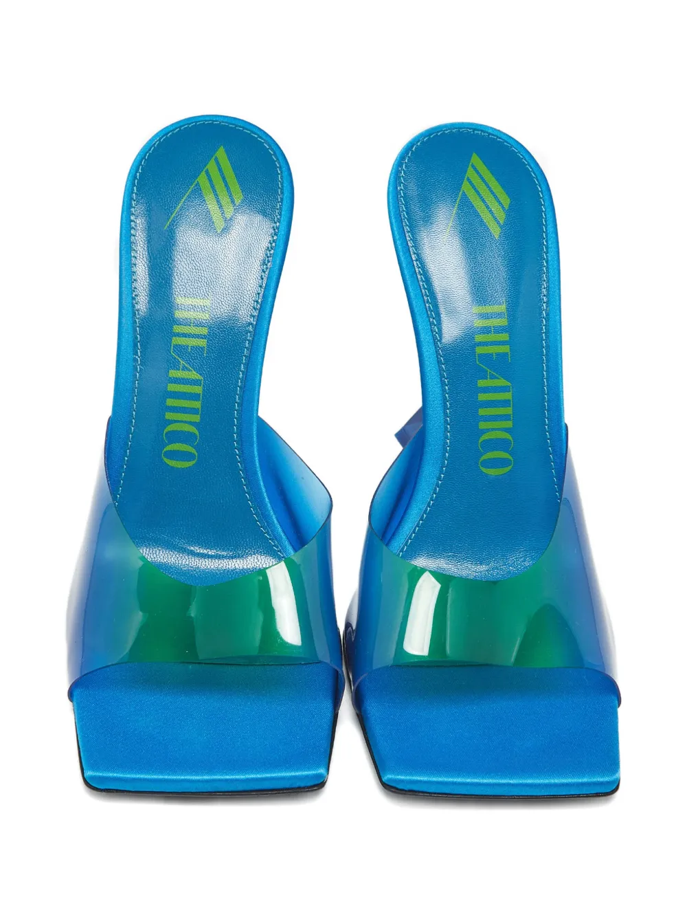 The Attico Cheope square toe sandals - Blauw