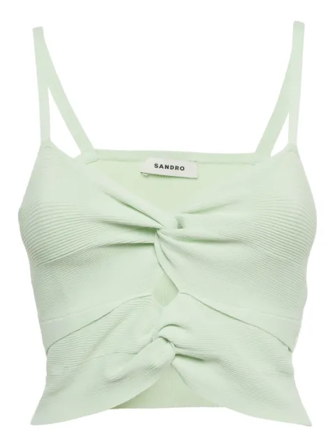 SANDRO cut-out sleeveless top