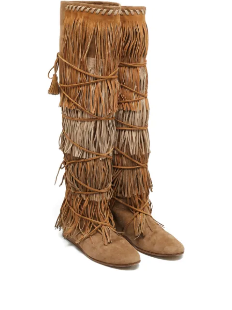 Etro Pre-Owned Glastonbury fringed suede boots