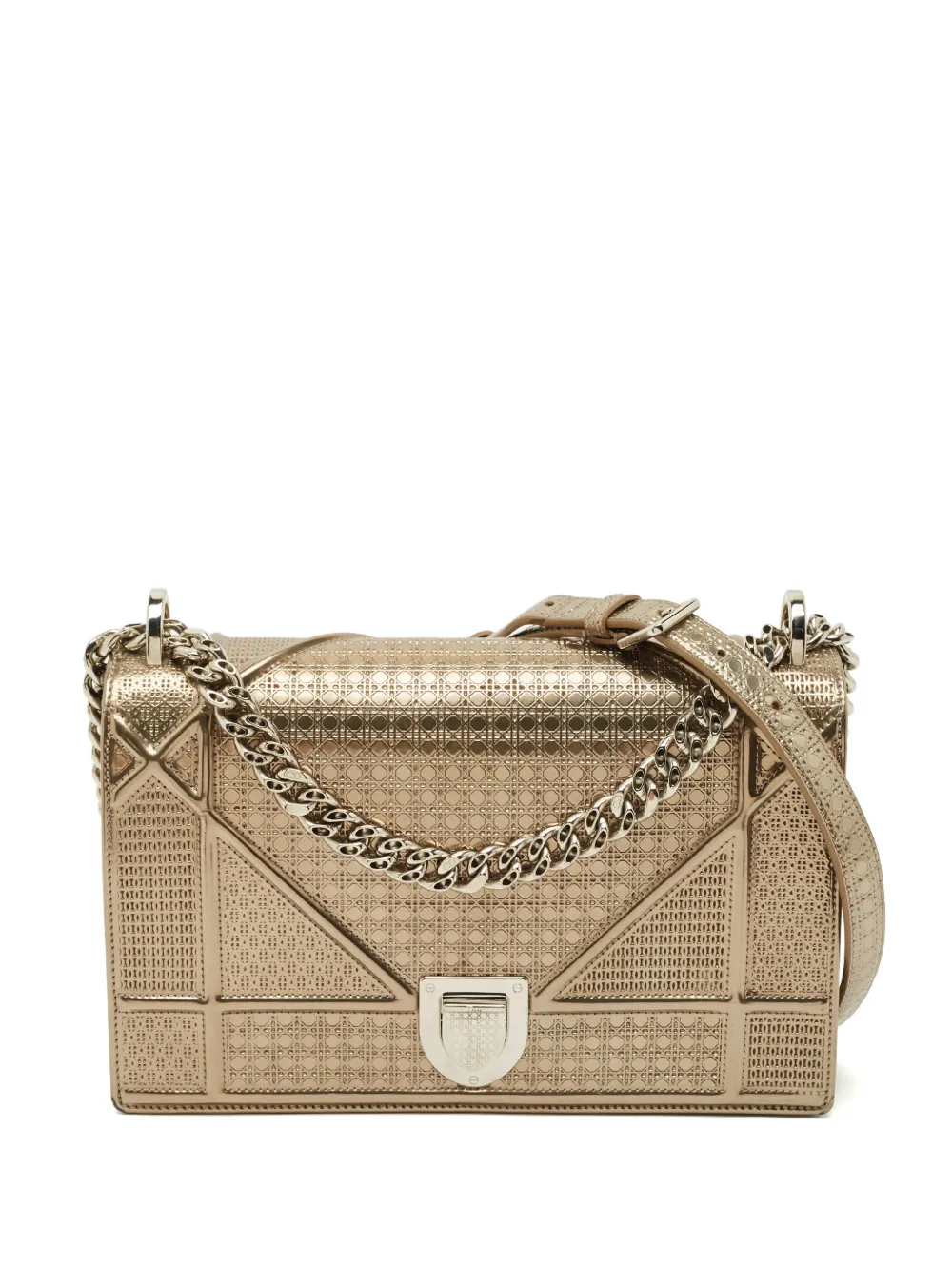 Christian Dior Pre-Owned Borsa a spalla Diorama media 2015 - Oro