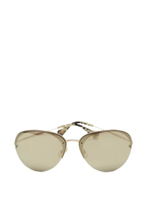 Miu Miu Pre-Owned mirrored pilot sunglasses