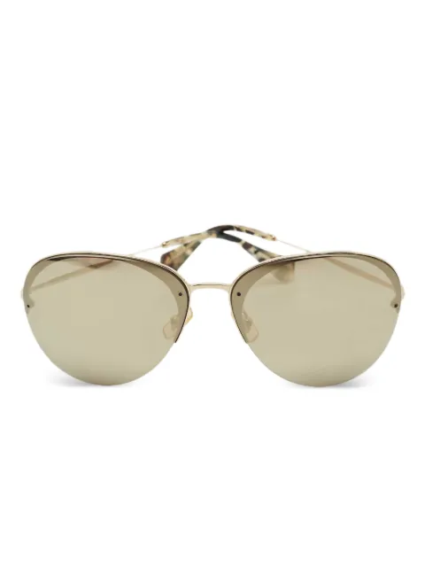 Miu Miu Pre-Owned mirrored pilot sunglasses