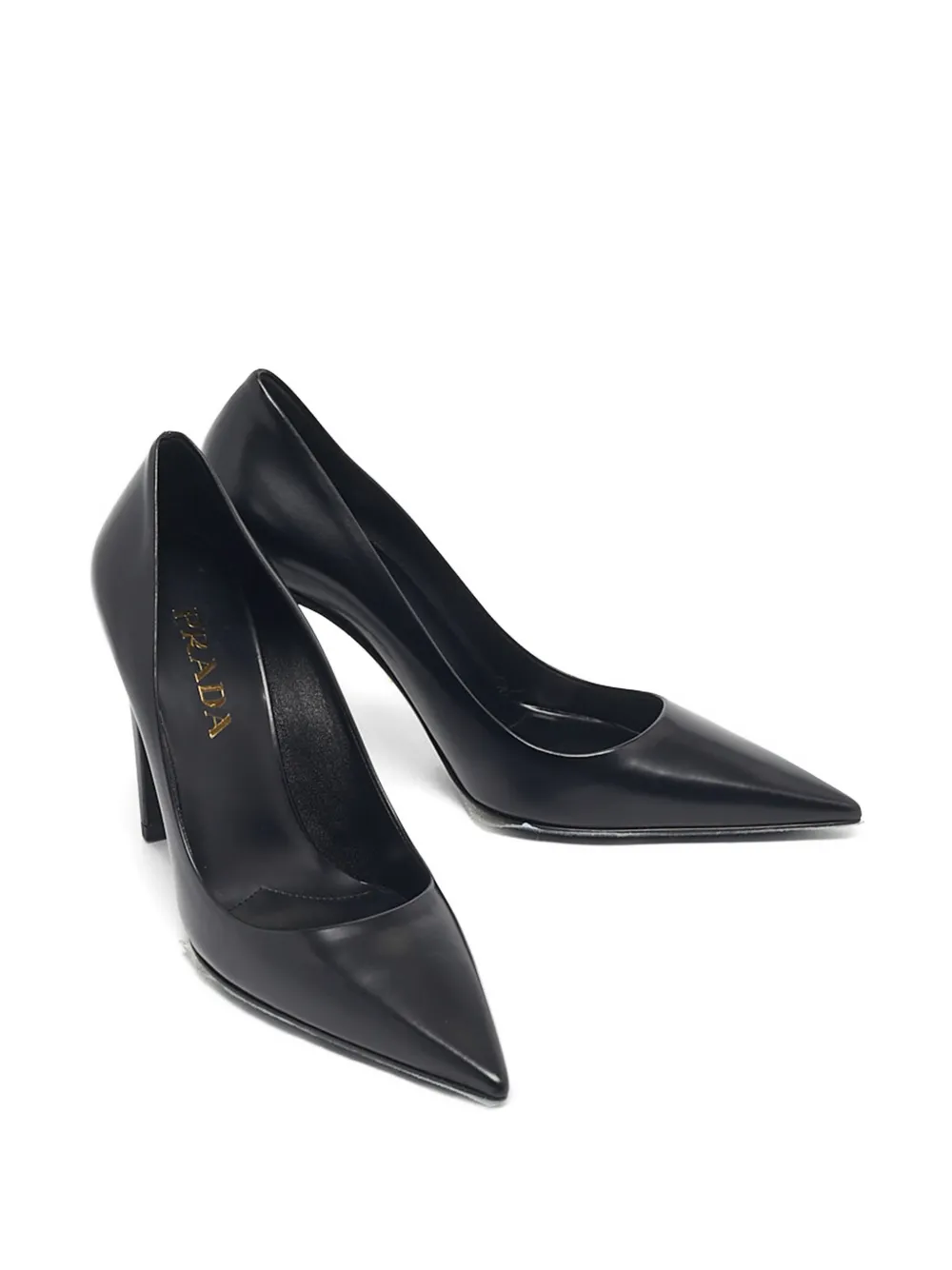 Prada Pre-Owned pointed leather pumps - Zwart