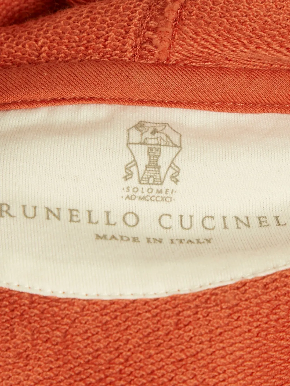 Brunello Cucinelli slogan-print cotton hoodie | Image 2