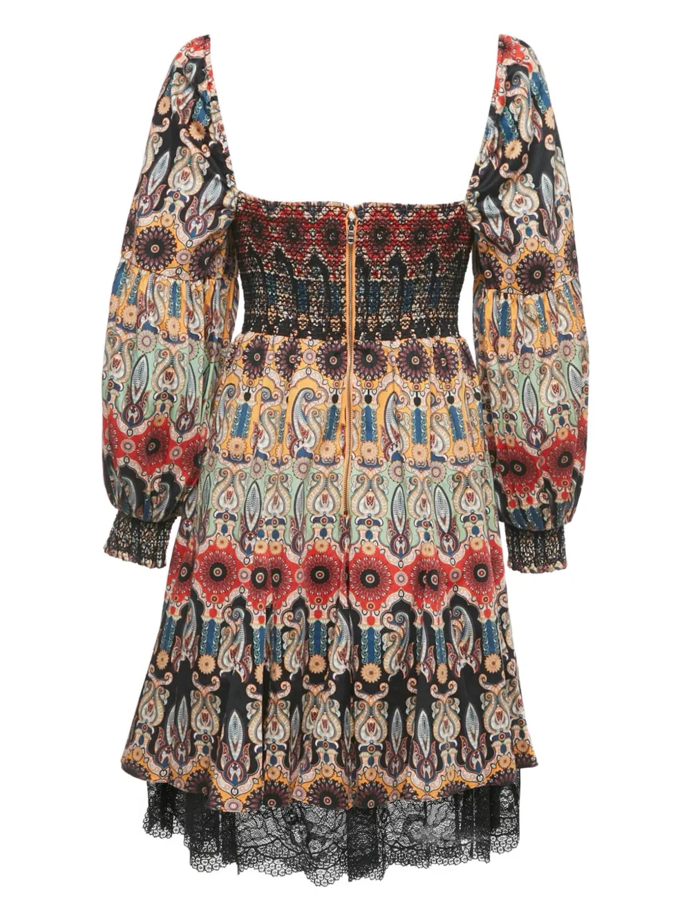 Alice + olivia paisley-print mini dress - Beige