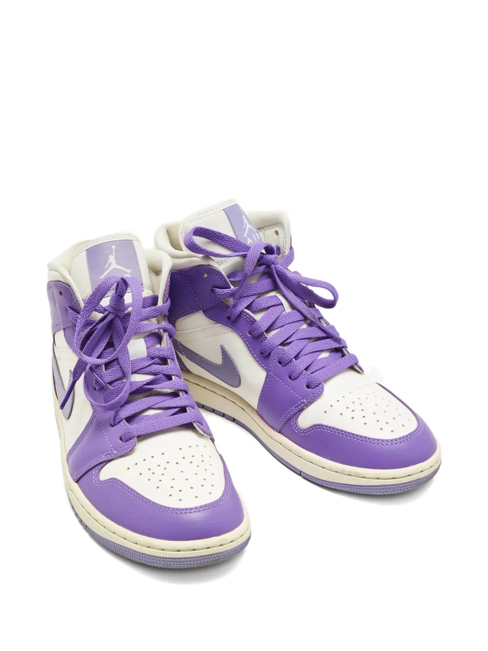 Jordan Air  1 leather sneakers - Wit