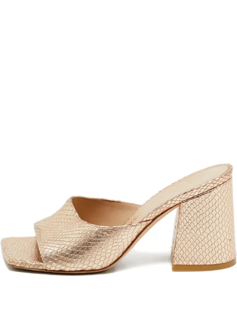 Stuart Weitzman sandalias con efecto de piel de serpiente