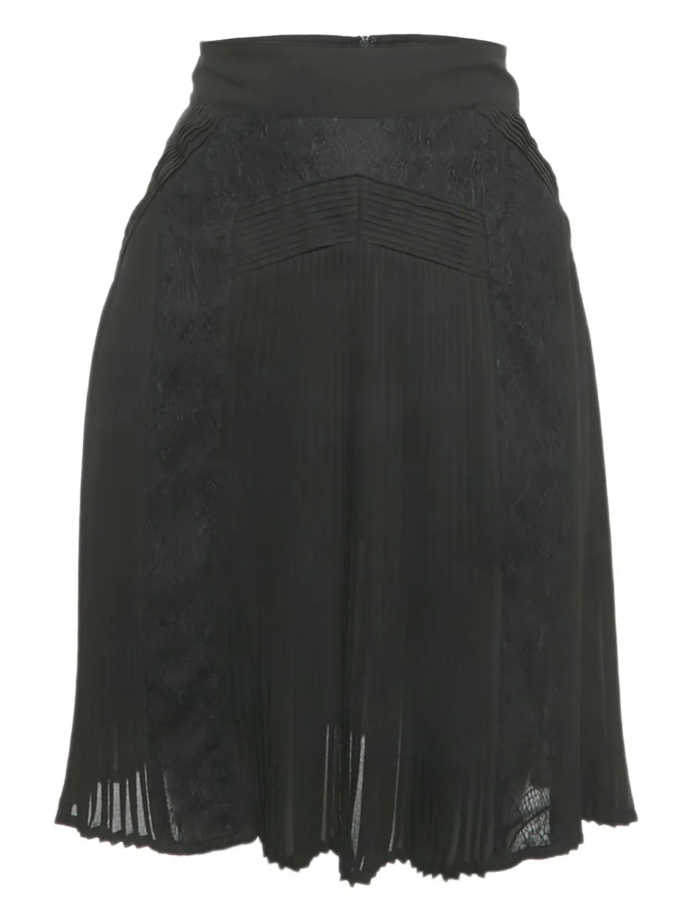 Cavalli Class chiffon pleated skirt - Nero