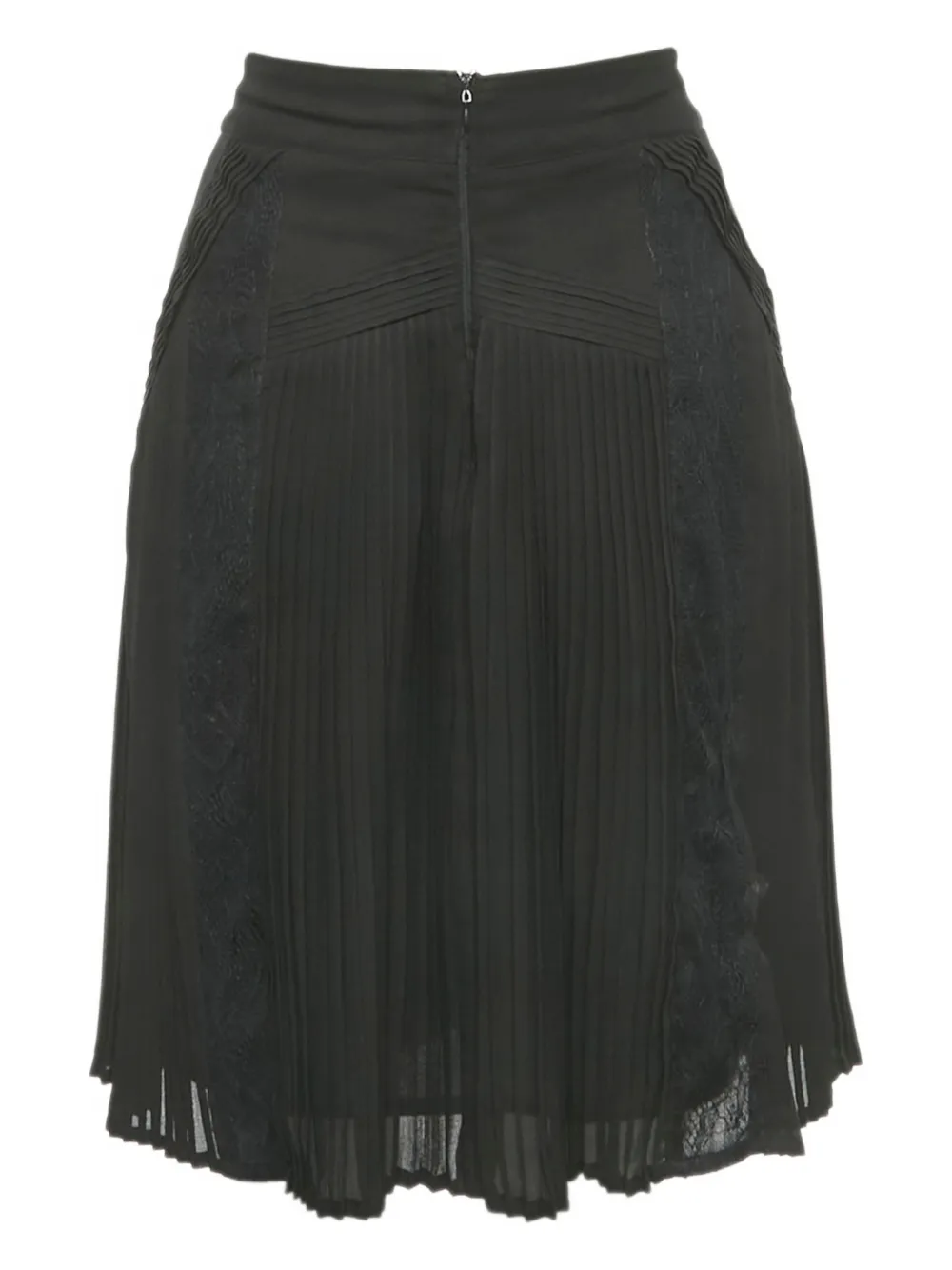 Cavalli Class chiffon pleated skirt - Zwart