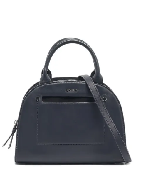 DKNY leather logo-detail tote bag