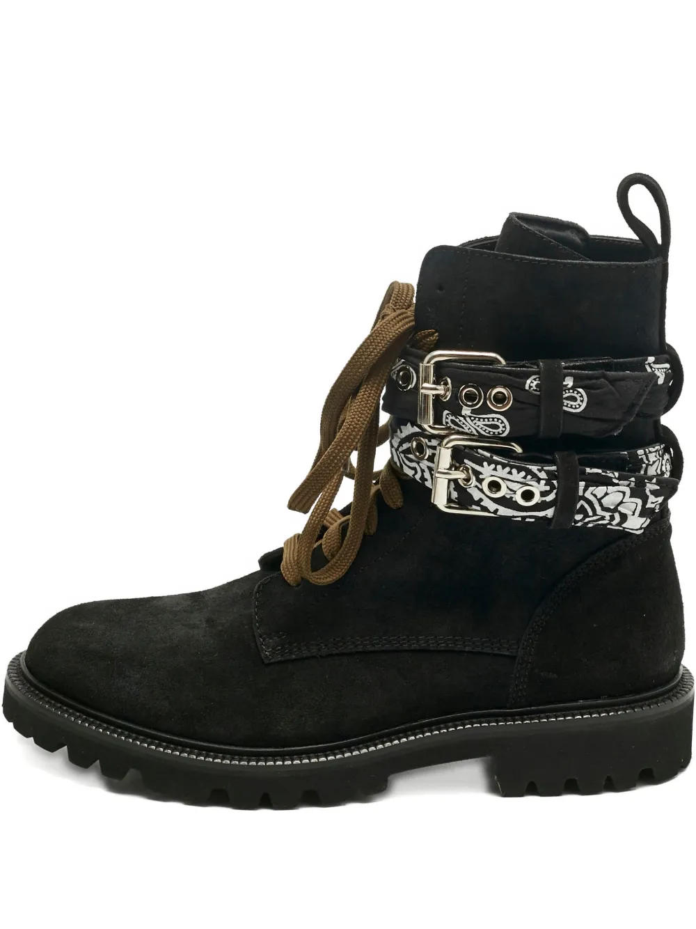 AMIRI bandana buckle boots - Nero