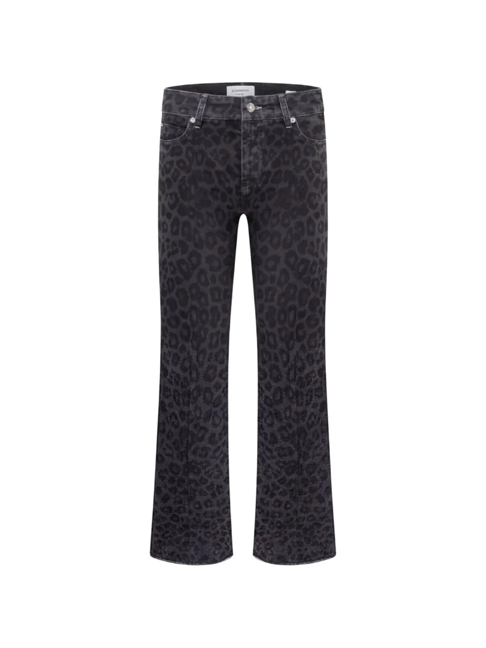 Cambio Francesca leopard-print jeans - Schwarz