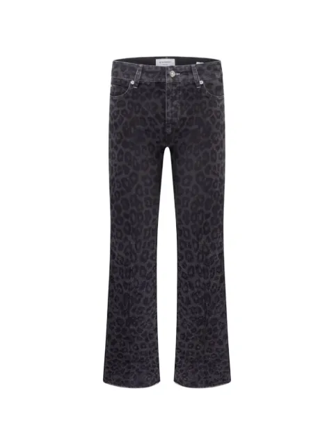 Cambio Francesca leopard-print jeans