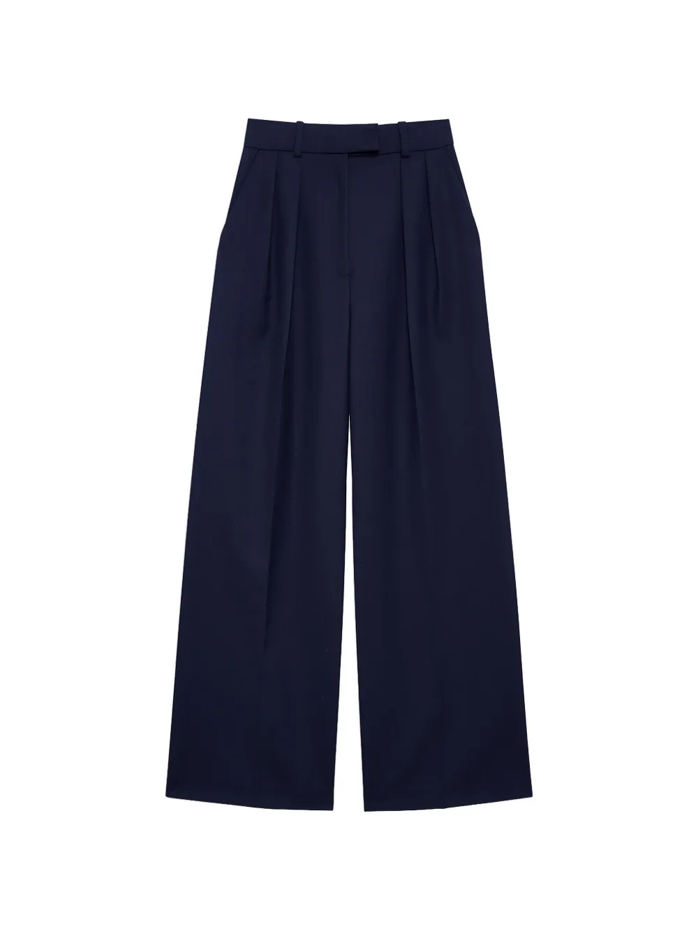 ANINE BING pleated palazzo trousers - Blu