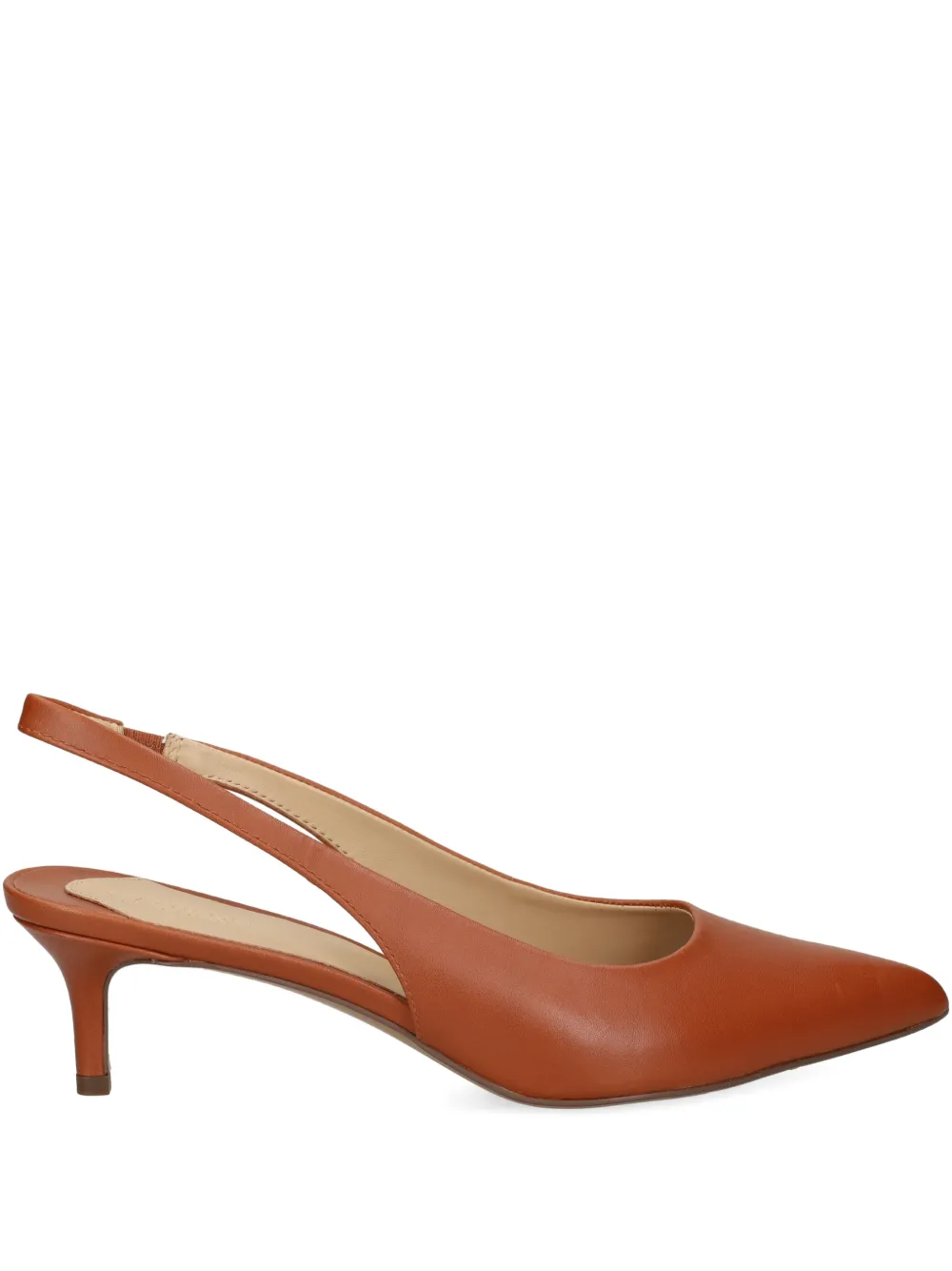 Lauren Ralph Lauren Slingback pumps met puntige neus Bruin