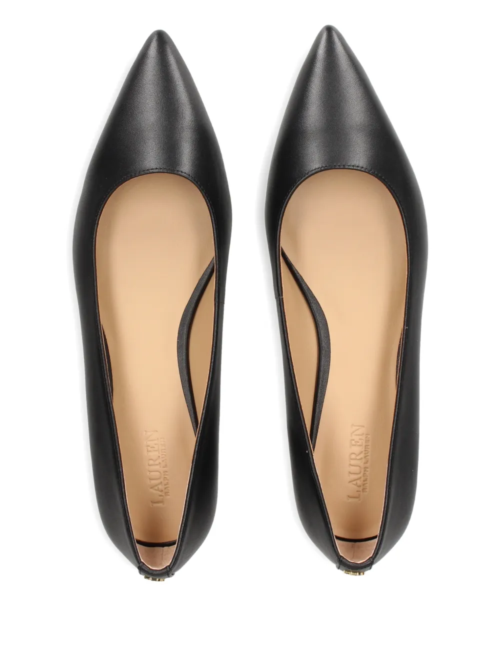 Lauren Ralph Lauren pointed ballet flats Zwart