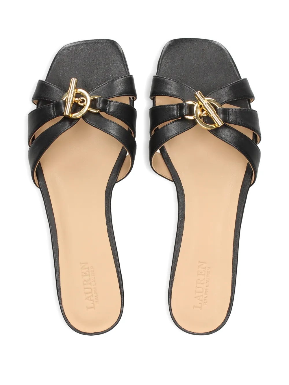 Lauren Ralph Lauren Sandalen met gespbandje Zwart