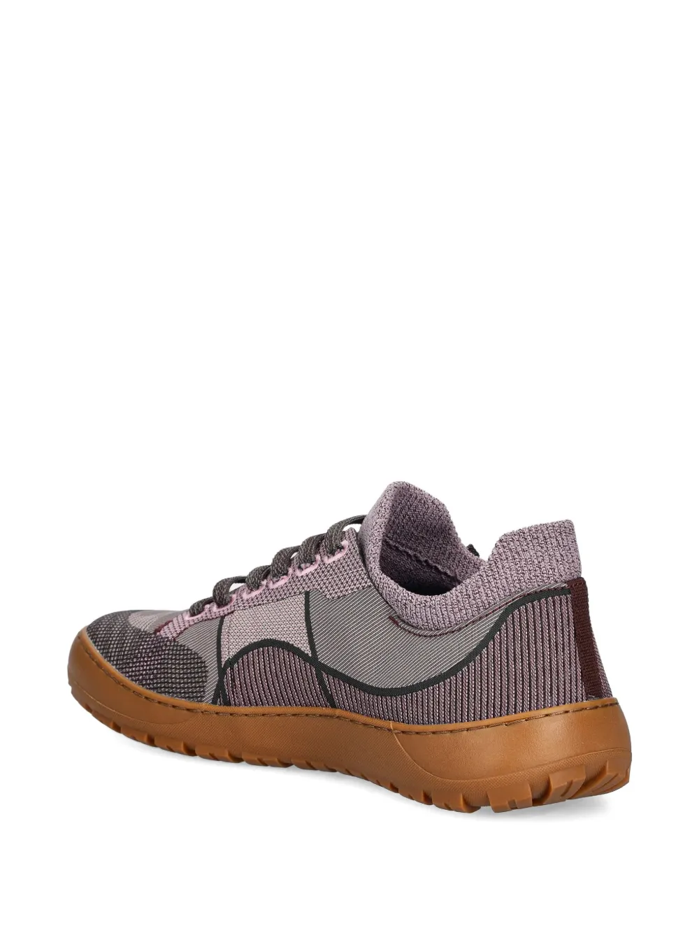 Camper Peu Serra sneakers met vlakken en veters Grijs