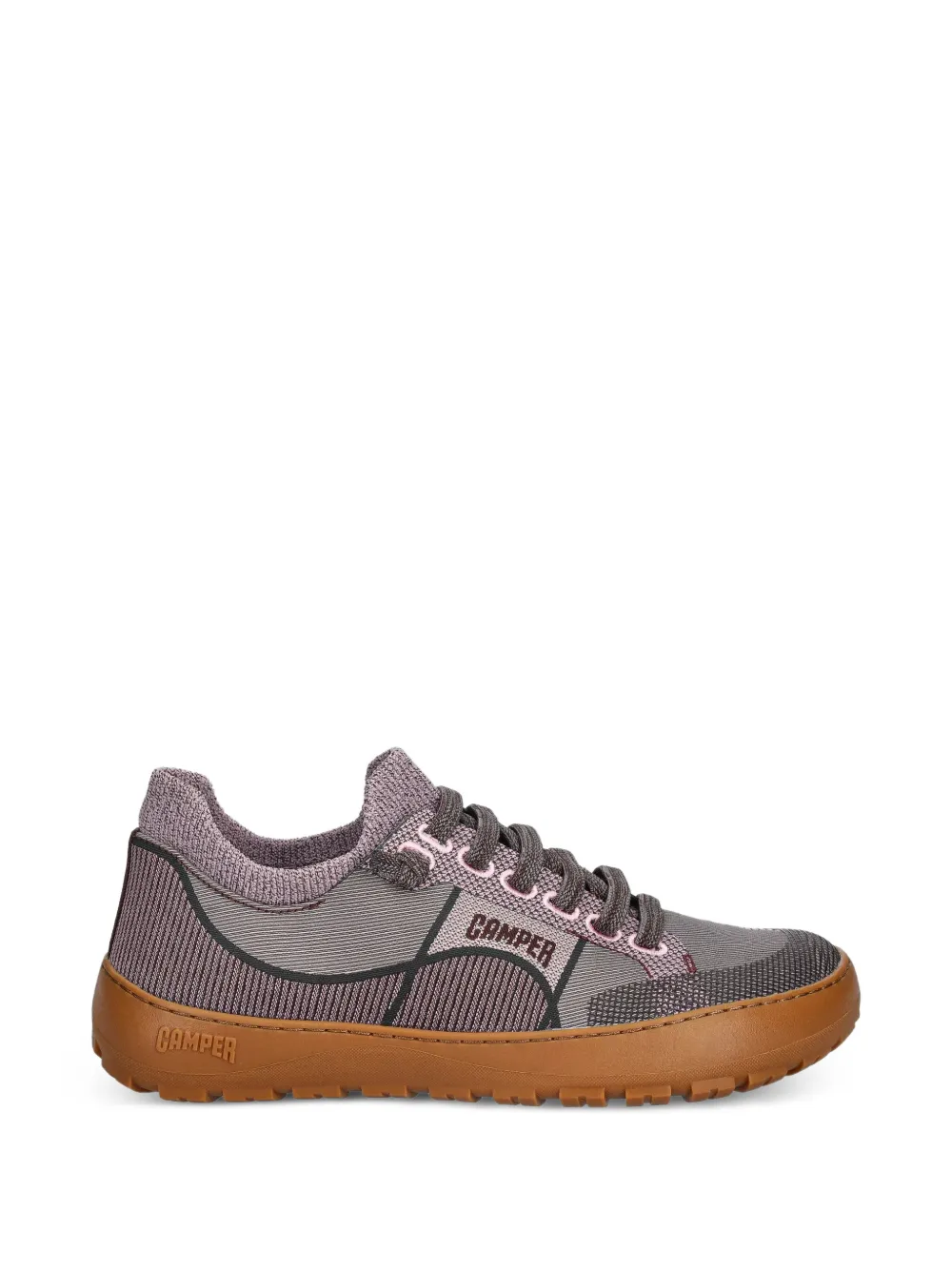 Camper Peu Serra sneakers met vlakken en veters Grijs
