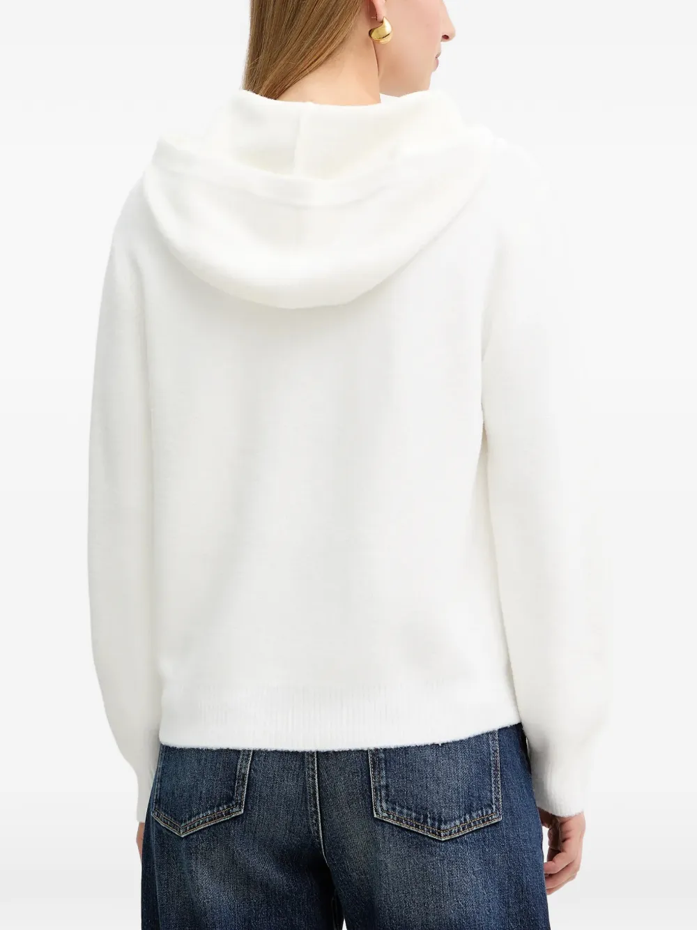 TWINSET Hoodie met kralen Wit