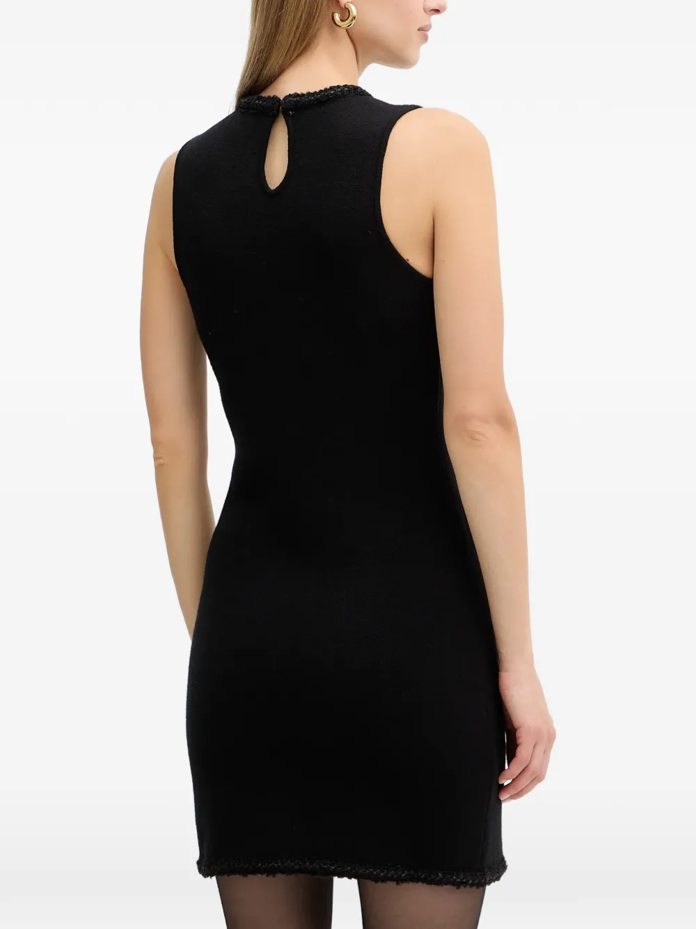 TWINSET Mini-jurk met knoopdetail Zwart