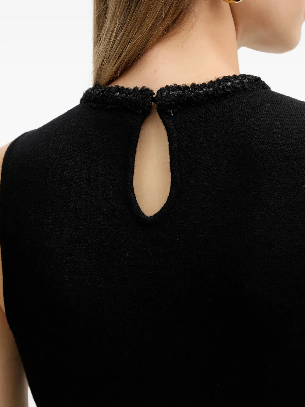 TWINSET Mini-jurk met knoopdetail Zwart