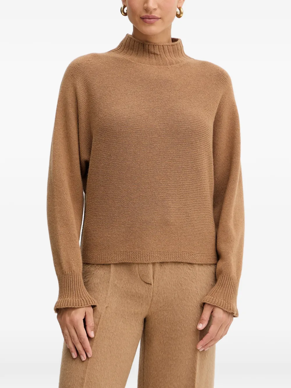 TWINSET mock-neck sweater - Marrone