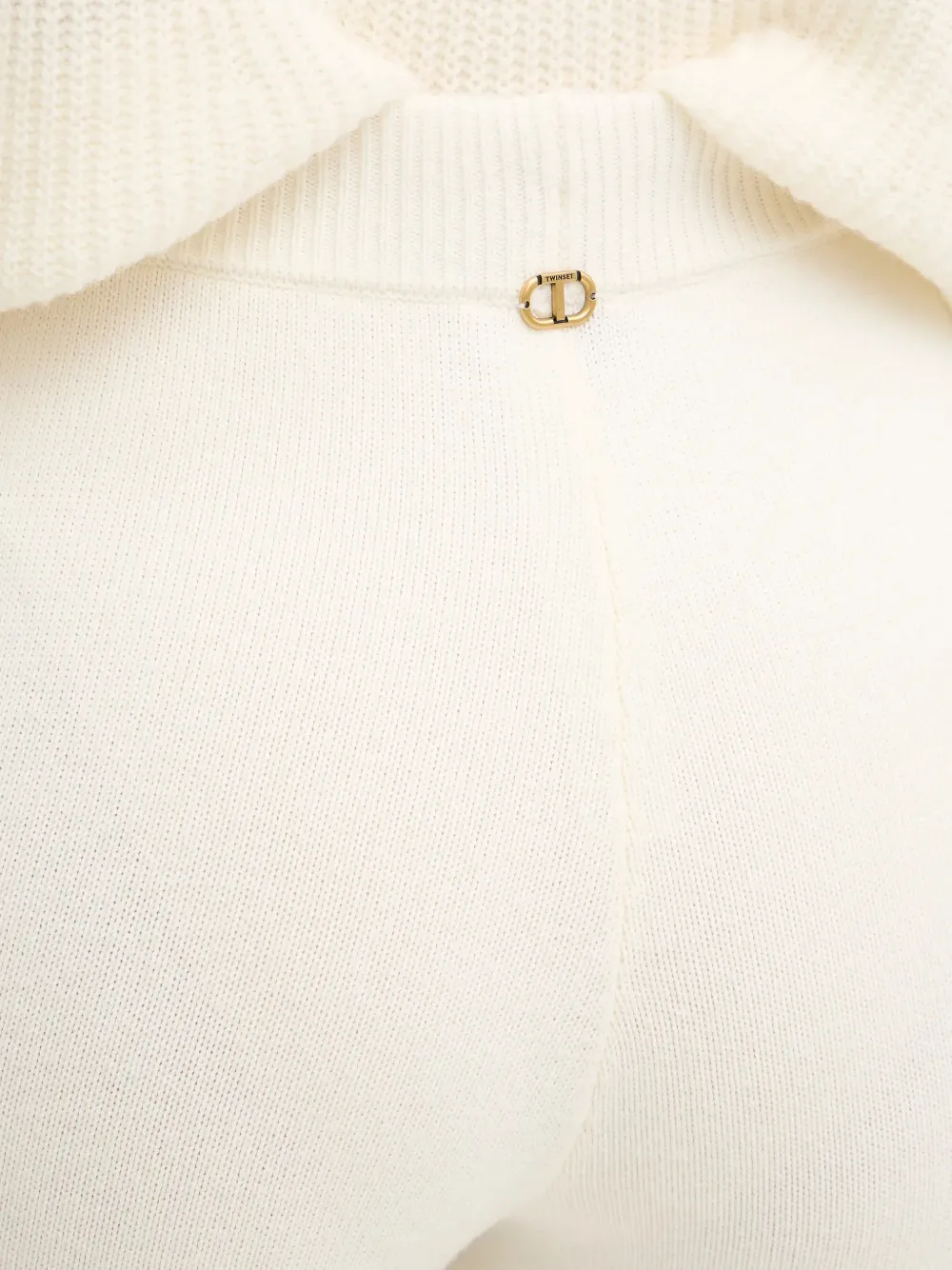 TWINSET Broek met opgestikte zak Beige