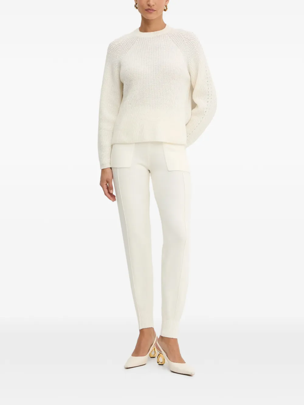 TWINSET patch-pocket trousers - Beige