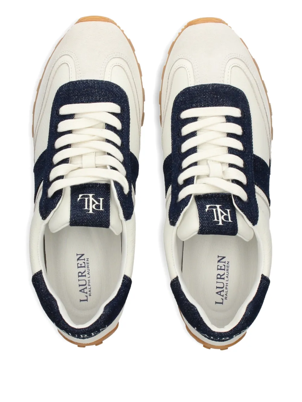 Lauren Ralph Lauren Leren sneakers Beige