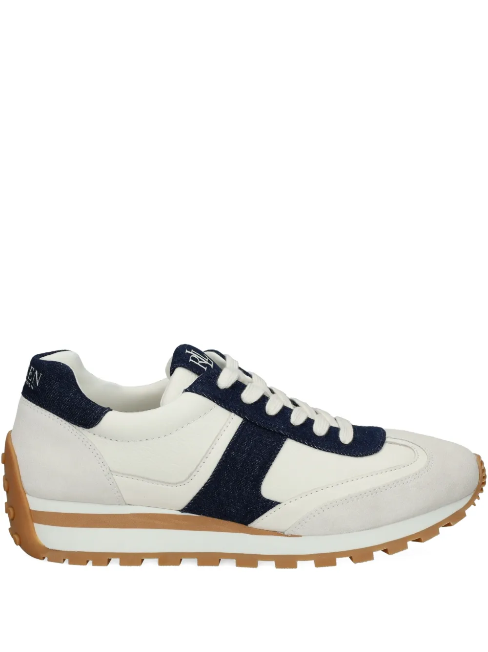 Lauren Ralph Lauren Leren sneakers Beige
