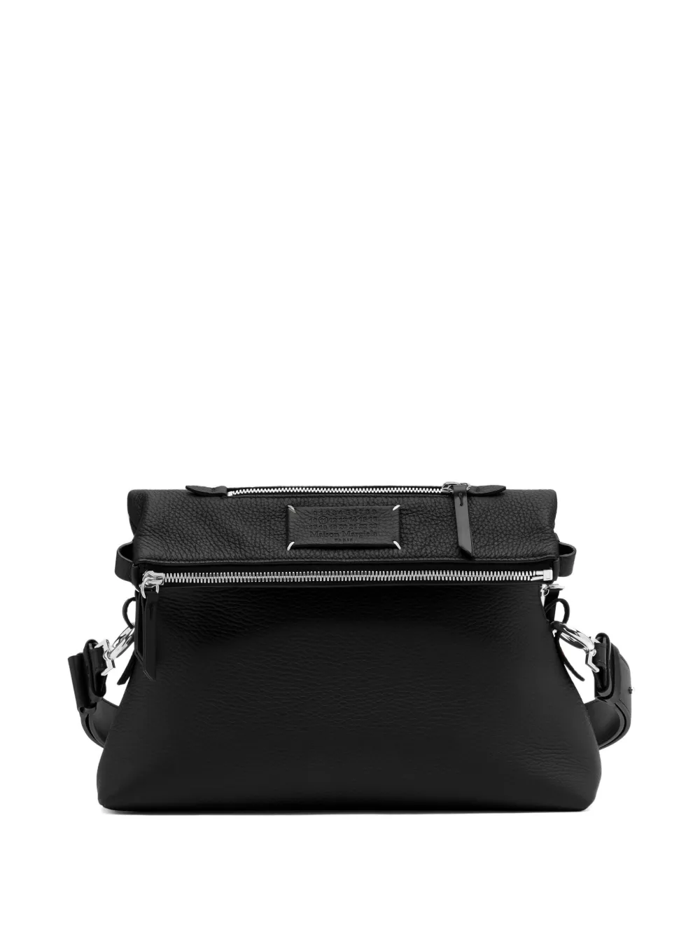 Maison Margiela Borsa a spalla con zip - Nero