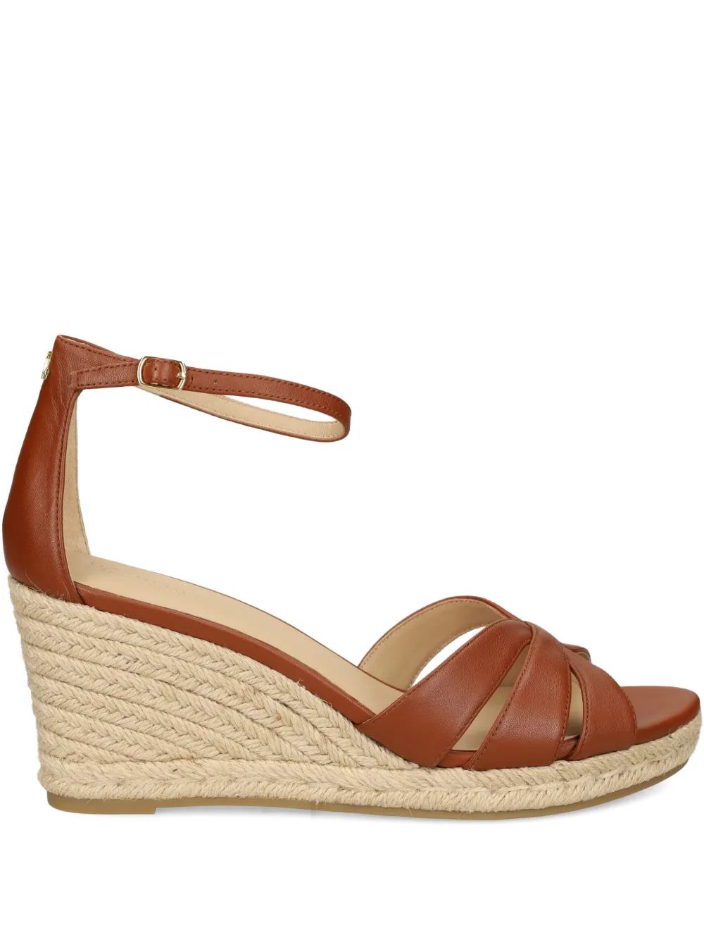 Lauren Ralph Lauren crisscross-strap wedge sandals Bruin